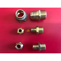 Gameco LPG AIR CONDITIONER 60 DEG BSP FLARE MALE UNION FITTING | CG-43 UNION 3/8 MBSP FL x 3/8 MBSP C/W NUT spare part