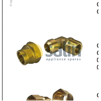 Gameco LPG AIR CONDITIONER 60 DEG BSP FLARE ELBOW FITTING | 08B-1212 ELBOW 3/4 MBSP FL x 3/4 MBSP C/W NUT spare part