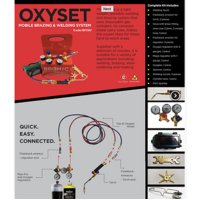 Easy to Carry  Oxy Set Mobile Brazing & Welding System  Oxygen Mapp 1811167