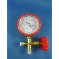 Universal ANALOGUE  VACUUM GAUGE REFRIGERATION GAUGE 3"  DIAMETER + THREE WAY VALVE spare part