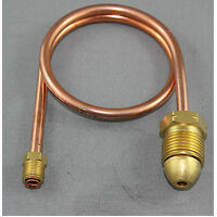 Caravan Motorhome RV  480mm Copper Pigtail POL Male to 1/4" Inverted Flare