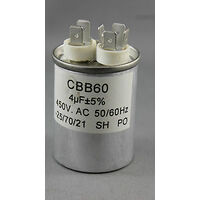 AIR CONDITIONER  MOTOR 4uf  450Volt 4 UF Start/ Run Metal Capacitor