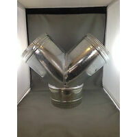 Universal DUCT PLAIN BTO Y JOINER METAL  6"x6"x6"  150MM X 150MM X 150MM spare part