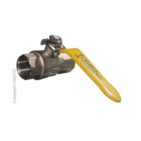 LPG BBQ BALL VALVE FEMALE x FEMALE LEVER HANDLE 1/4 FBSP G51FF04