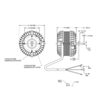 Polar ORFORD Fasco Commercial Fridge Condensor Fan Motor 50D501-81AT 13W 230V spare part