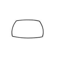 Electrolux BLANCO 600mm OVEN DOOR SEAL 4 SIDES 420MM X 320MM 090118009916R  BSO630 spare part