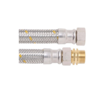 LPG NL S.S BRAIDED GAS HOSE 19mm 3/4'' BSP FC x 3/4'' BSP MU 19HSU0450 450mm