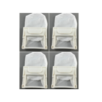 LG 4 x LG Fuzzy Logic Washing Machine Lint Filter Bag 65mm X 72mm SF-60PX WF-402 spare part