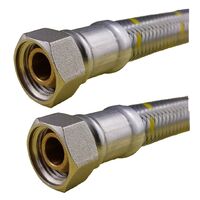CATERING RESTAURANT BRAIDED HOSE SS 13MM x 1/2F&F x 600MM