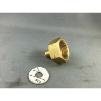 Universal 5/16" FLARE to 3/4" FLARE BRASS CYLINDER LHT ADAPTER  R290 R600 R32 REFRIGERANTS spare part