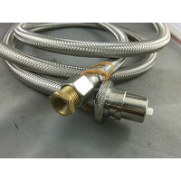 Bromic GAS HEATER  1/4" & 3/8"  BSP S.S BRAIDED HOSE  BAYONET  COUPLING 3 METRE spare part