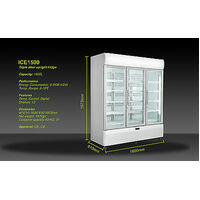 IGLOO 3 DOOR 1150L COMMERCIAL UPRIGHT DISPLAY FRIDGE LED LIGHT FREE PICK UP
