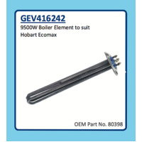 HOBART ECOMAX BOILER ELEMENT 9500W GEV416242 80398 ESWOOD SMARTWASH, NORRIS MADI