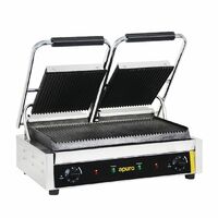Apuro Bistro Double Contact Grill Ribbed Plates DM902-A