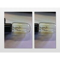 LG 2 X LG SAMSUNG SMEG Microwave Oven Globe Lamp Bulb Straight Terminals 240V 25W spare part