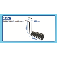 5666W 240V FRYER ELEMENT 15300