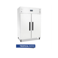 POLAR Double Door Commercial FRIDGE White  DL898-A 43C Ampient 1340X870mm 1200LT