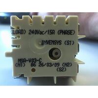 Electrolux HOTPLATE GRILL INFINITE CONTROL SWITCH ENERGY REGULATOR MSA-V03-C PHASE LOAD S1 spare part