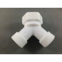 Universal WASHING MACHINE WATER TAP ADAPTER CONNECTS TWO COLD & HOT  HOSES TO 1 TAP 1/2" spare part