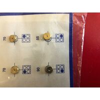 LPG BBQ GAS COOK TOP  JET 4x  NIPPLES  2 x70 1x90, 1x55 Gauges Size