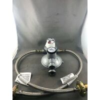 Bromic BRAND NEW LPG REGULATOR KIT TWIN STAGE 400MJ SUIT CARAVAN HOME USE ITALY MADE spare part