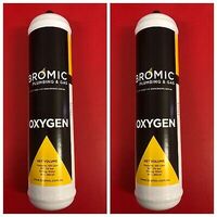 Bromic Disposable PURE OXYGEN Bottle - 2 x 1 Litre - 12mm Thread Mapp Gas 400300 spare part
