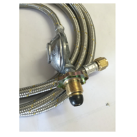 LPG  Tank Cylinder Regulator With Pol Connection  x 3/8 SAE 3 meter long Hose