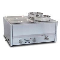 COMMERCIAL ROBAND COUNTER TOP BAIN MARIE FOOD WARMER BM4 GP891 - 4x1/2 GN