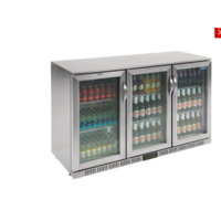 STAINLESS STEEL  3 x Doors Under Bench Cooler  Fridge Back Bar Display GL009-A