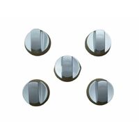 Universal Universal Oven Cooktop Knobs Silver 5 Pack spare part