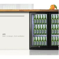 IGLOO Bar Fridge 2 Glass Door Mini Small Wine Beverage Commercial