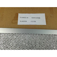 CHEF SIMPSON WESTINGHOUSE  RANGEHOOD FILTER ALUMINIUM  0144002130 426* 316*8.7mm