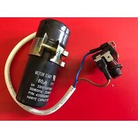 Igloo COMMERCIAL DOUBLE DOOR FRIDGE START CAPACITOR 80UF & RELAY 1/3HP STR-01 spare part