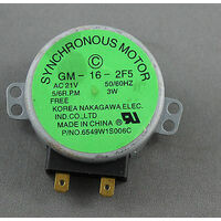 LG 21VOLT LG KENMORE MICROWAVE OVEN TURNTABLE MOTOR GM-16-2F5 6549W1S006C spare part