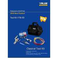 Universal AIR CONDITIONER & COMMERCIAL FRIDGE TOOL KIT BAG  HVAC/R VTB-5D spare part