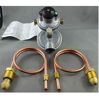 160MJ CARAVAN HOME  CABIN DUAL LPG CYLINDERS  DUAL REGULATOR WITH COPPER PIPE