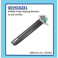 Universal LAMBER 4500W TRIPLE HEATING ELEMENT GEV416231 030002 spare part