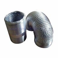 Universal 100mm x3m Flexible Duct Silver Aluminium Ventilation Ducting Fan Pipe Hose Air spare part