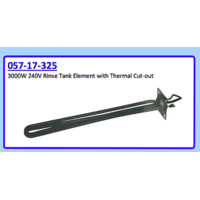 3000W 240V RINSE TANK ELEMENT WITH THERMAL CUT-OUT 057-17-325