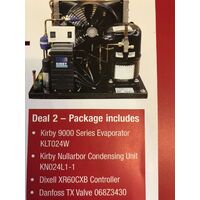 KIRBY CONDENSER & EVAPORATOR  PACKAGE DEAL FREEZER ROOM 2180 W