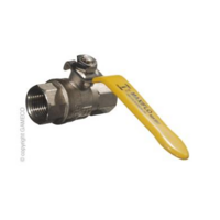 LPG BBQ BALL VALVE FEMALE x FEMALE LEVER HANDLE 1/2 FBSP G51FF08