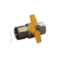 LPG BBQ BALL VALVE 1/4 FEMALE x 1/4 FEMALE BUTTERFLY HANDLE G52FF04