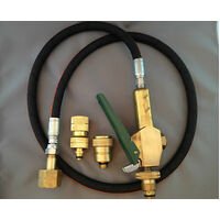 CARAVAN LPG Gas Bottle Filler Gun & Hose Kit &  Primus and Companion Adapters