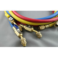 Igloo REFRIGERATION 1.5m 60" X 1/4"  BALL VALVE SAE CHARGING  HOSE SET R134 R22 R404 spare part