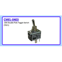 20A DOUBLE POLE TOGGLE SWITCH (7021) CMEL-0403