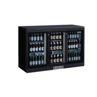 POLAR 3 Door Back Bar Cooler 870(H) x 1350(W) x 535(D)mm  247x 330ml Bottles