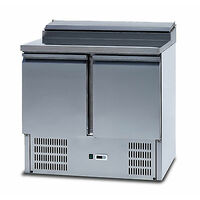 IGLOO SALADETTE PIZZA BAR PREP  BENCH FRIDGE 2 DOORS 4 TRAYS 900mm LONG PS-200