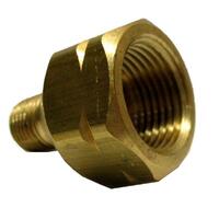 CARAVAN USE Brass Female POL BBQ FITTING  Adapter to Male 1/4" NPT 51-5761A