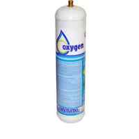 DISPOSABLE OXYGEN CYLINDER O2 OXY 1 LITRE M12 FITTING UN 1072