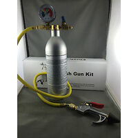 Universal Power Air Flush KIT Canister,Hose,Valve,Gun HVAC  R410a R404a Retrofit Clean spare part
